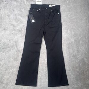 Rag & Bone Jeans Womens 29 Black Casey High Rise Ankle Flare Stretch NWT